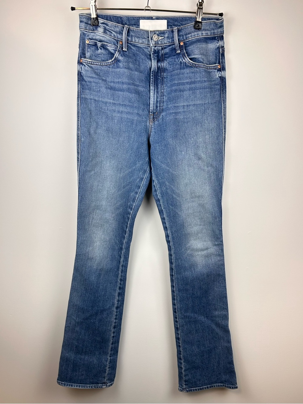 MOTHER Superior High Waisted Smokin’ Double Heel Jeans Beyond the Sky Size 29